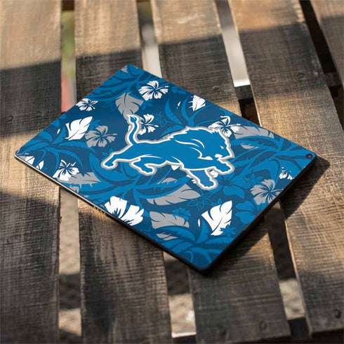 NFL Detroit Lions Tropical Print Google Pixel Slate Skin